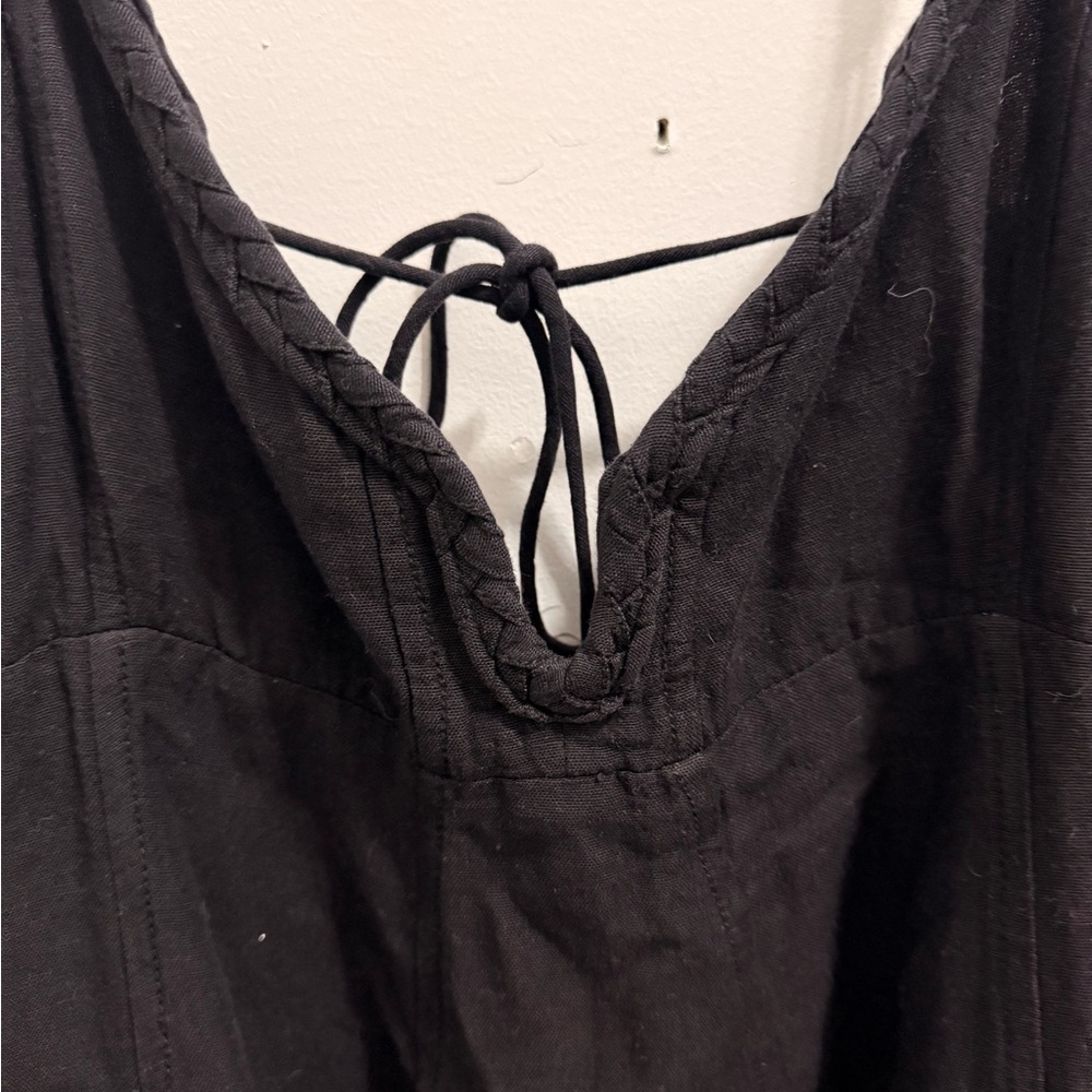 Free People Black Mini Slip Dress - Picture 3 of 4